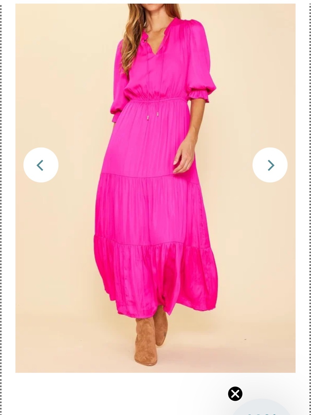 Skies Are Blue Fuchsia Tiered Maxi Dress - Picture 4 of 4